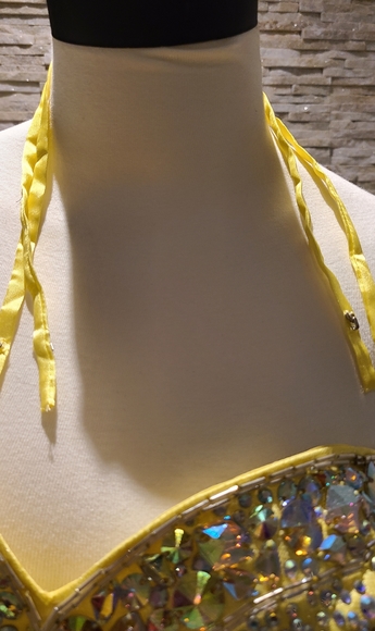 Tony Bowls Strapless Chrystal Cocktail Dress. - Picture 5 of 7